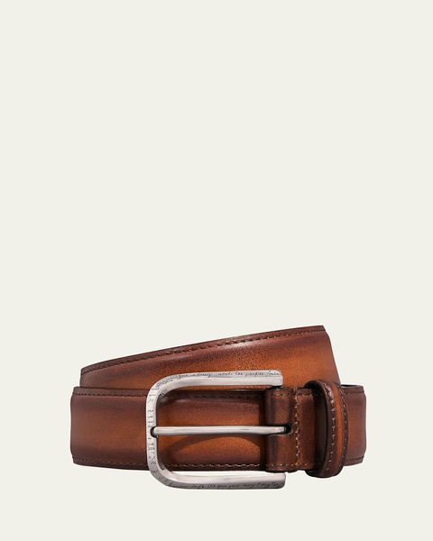 Men's C0085 Curve Leather Belt