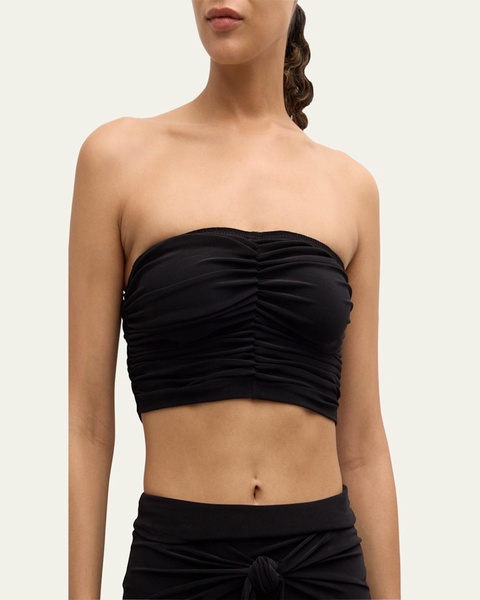 Cropped Slinky Bra Bikini Top