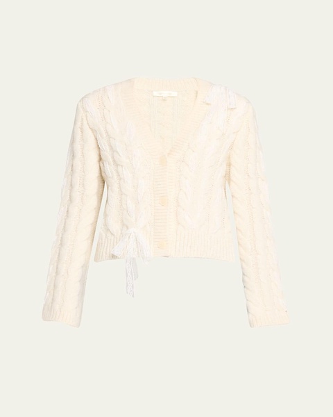 Louella Cable-Knit Cardigan