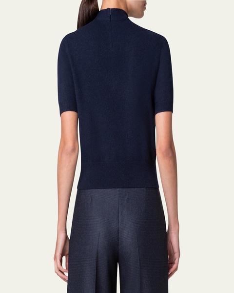 Cashmere Knit Top with Knot Detail