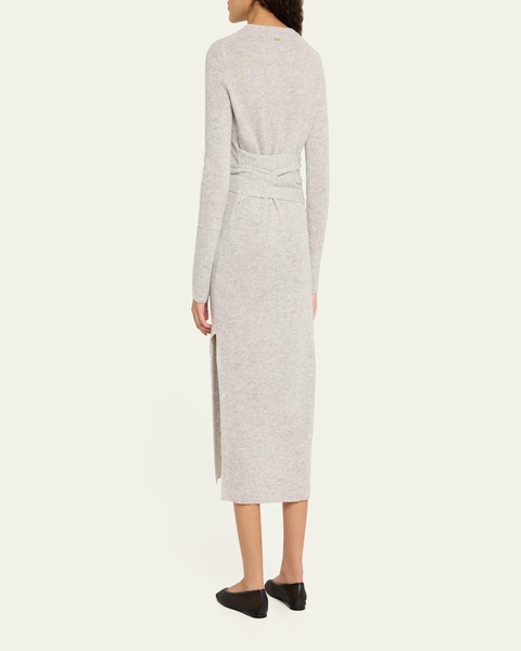 Blakely Crewneck Tie-Front Dress