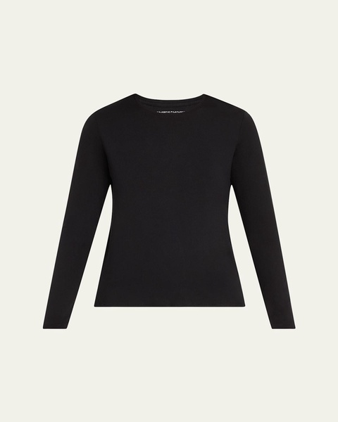 Soft Touch Crewneck Tee w/ Side Slits