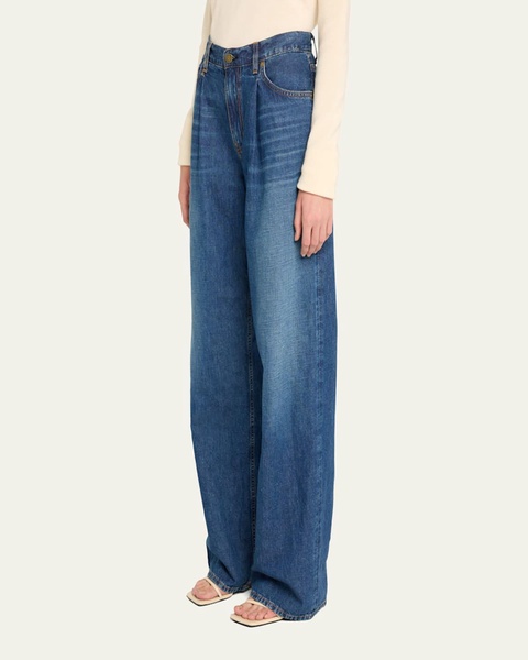 Kailani Mid-Rise Wide-Leg Jeans