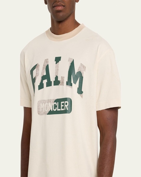 Moncler x Palm Angels Men's Crew Logo T-Shirt