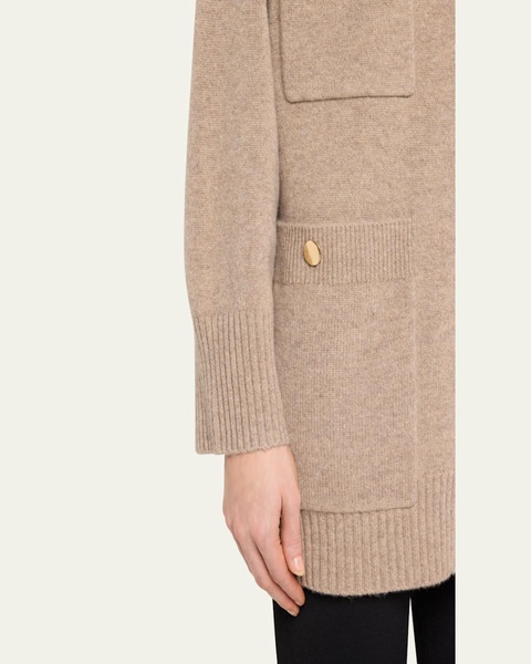 Bertini Ribbed Oversized Cashmere Cardigan