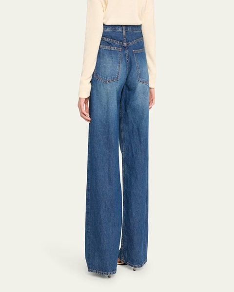 Kailani Mid-Rise Wide-Leg Jeans