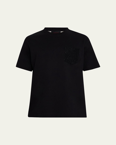 Men's Lace-Back Short-Sleeve Boxy T-Shirt