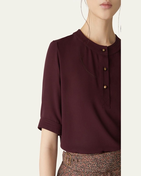 Jadyn Crepe Sable Blouse