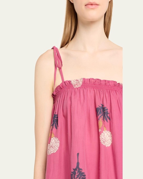 Lila Hibiscus Rose Top