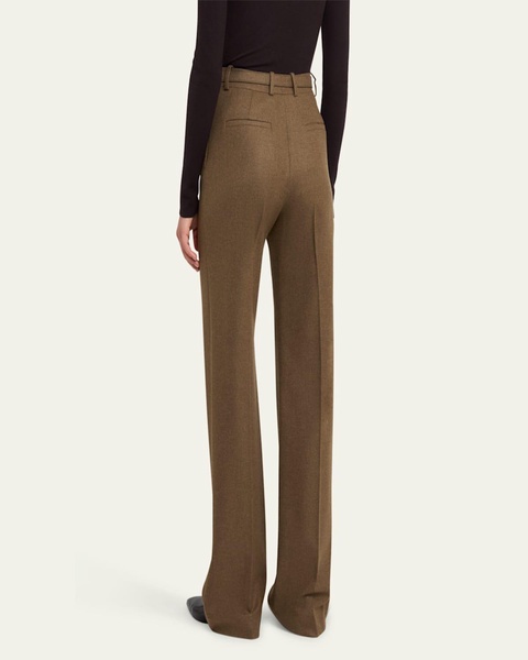 Edward Pintuck Belted Wool Cashmere Trousers