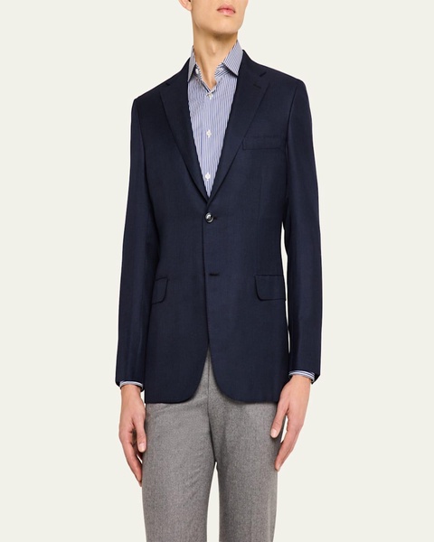 Men's Textured Cashmere-Silk Sport Coat