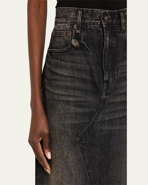 Jesse Denim Midi Skirt