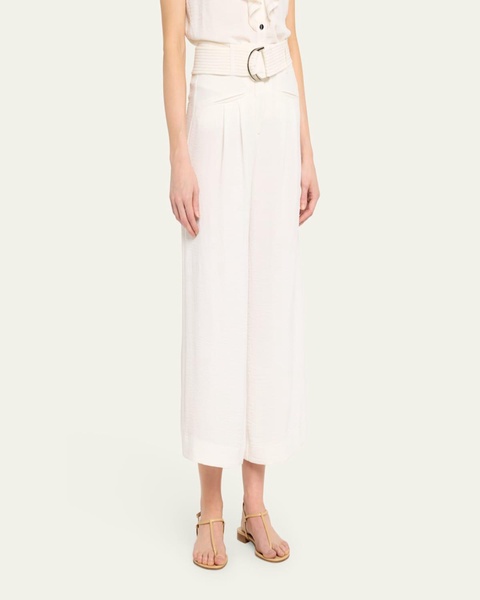 Marguerite Belted Cropped Pants