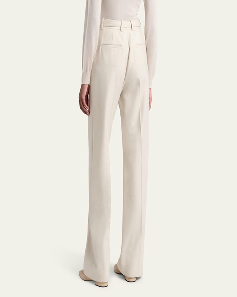 Edward Pintuck Belted Wool Cashmere Trousers