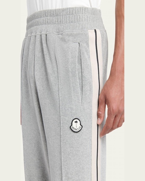 Moncler x Palm Angels Men's Pintuck Jersey Track Pants