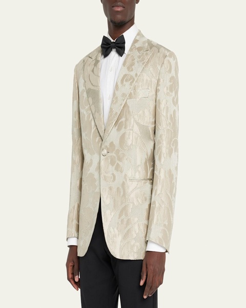 Men's Floral Jacquard Dinner Jacket