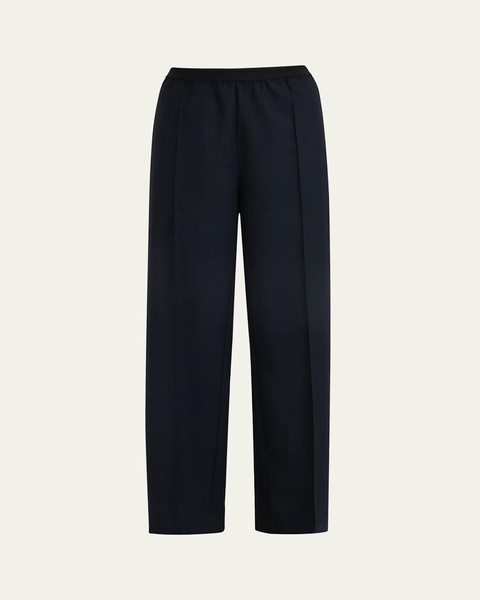 Wool Straight Leg Pants