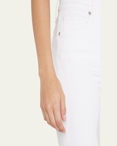 Carly Kick Flare Raw Hem Ankle Jeans