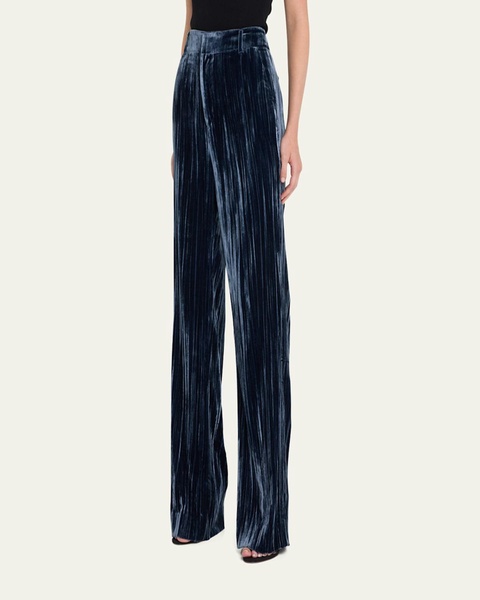 Kerry Slim Straight-Leg Crepe Pants