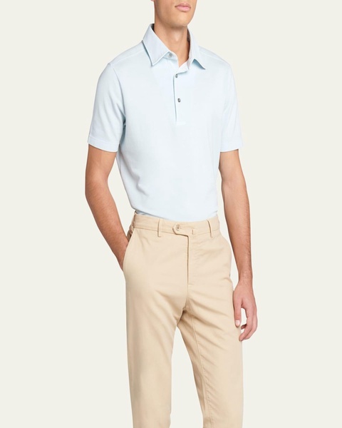 Men's Cotton Pique Polo Shirt