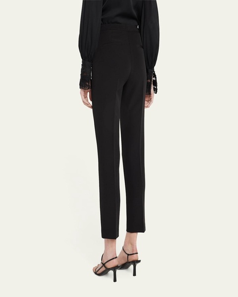 Alexi Cropped Straight-Leg Twill Pants