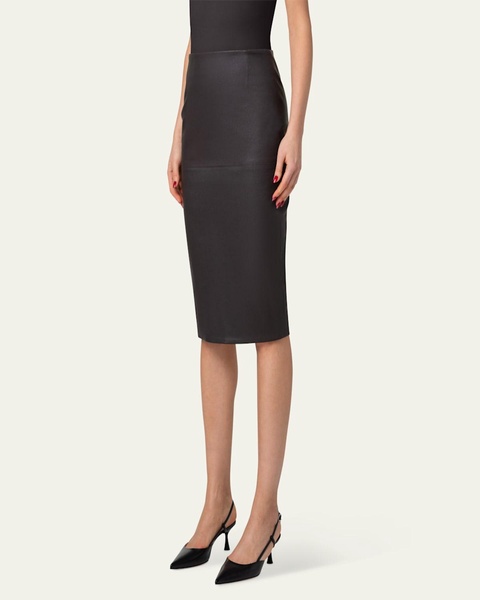 Nappa Leather Pencil Skirt