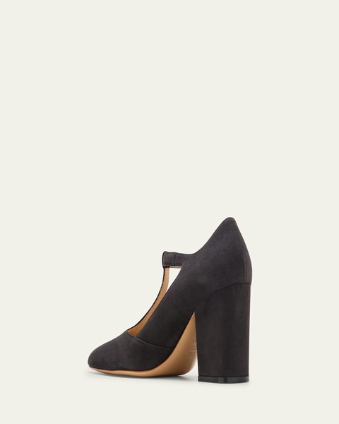 Triana Suede T-Strap Pumps