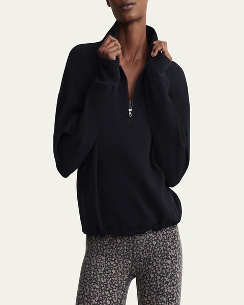 Sian Cropped Half-Zip Midlayer Pullover