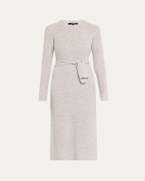 Blakely Crewneck Tie-Front Dress