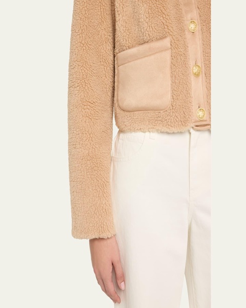 Lully Collarless Sherpa Jacket