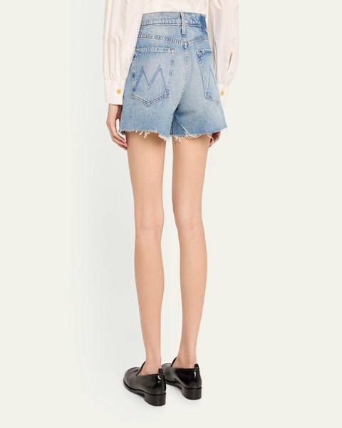 The Skipper Short N Long Fray Denim Shorts