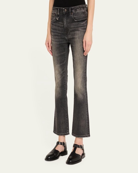 Kick-Flare Mid-Rise Jeans