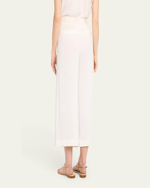 Marguerite Belted Cropped Pants