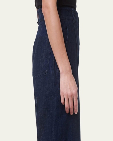 High Rise Denim Trousers