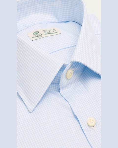 Men's Cotton Micro-Check Dress Shirt