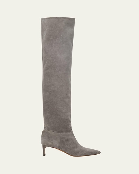 Carolina Suede Over-The-Knee Boots