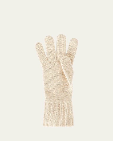 Short Knit Cashmere Gloves