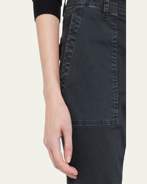 Jenna Cropped Raw-Edge Pants