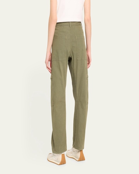 Marcelle Straight Twill Cargo Pants