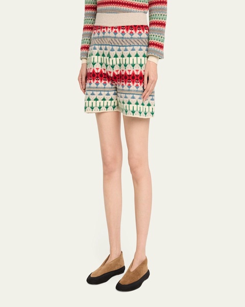 Holiday Noel Cashmere Knit Shorts