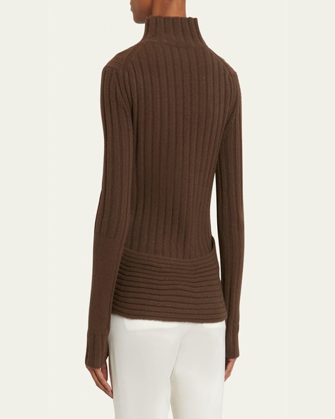 Haven Rib-Knit Midweight Cashmere Wool Sweater