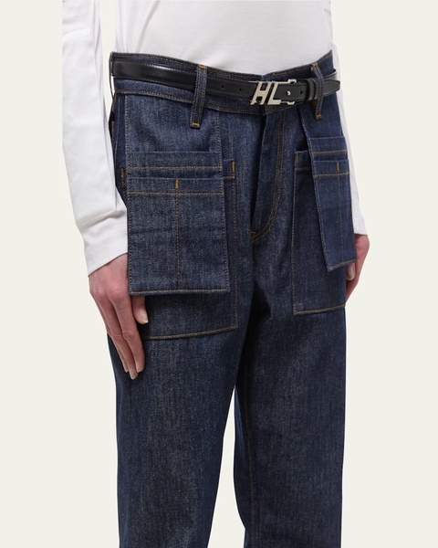 Straight-Leg Utility Jeans