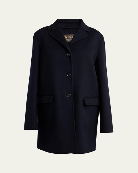 Rylan Single-Breasted Baby Cashmere Coat