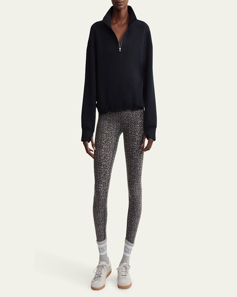 Sian Cropped Half-Zip Midlayer Pullover