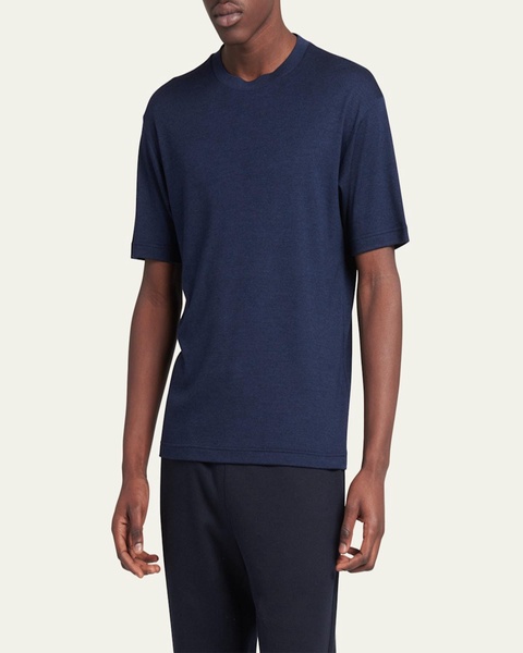 Men's Cashmere-Silk Crewneck T-Shirt