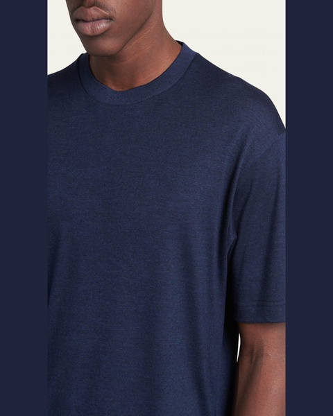 Men's Cashmere-Silk Crewneck T-Shirt