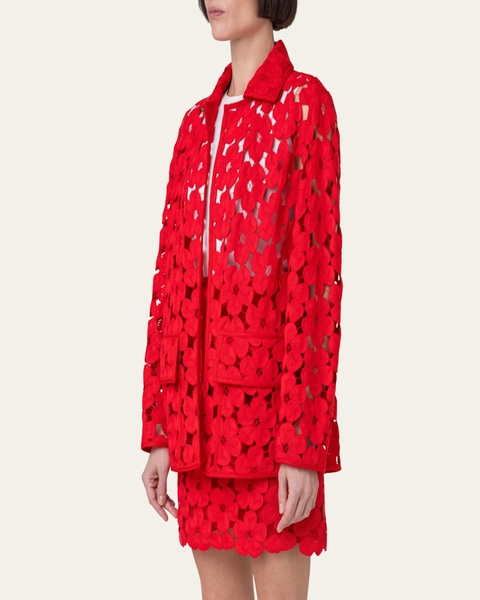 Tommi Anemones Embroidered Oversize Jacket