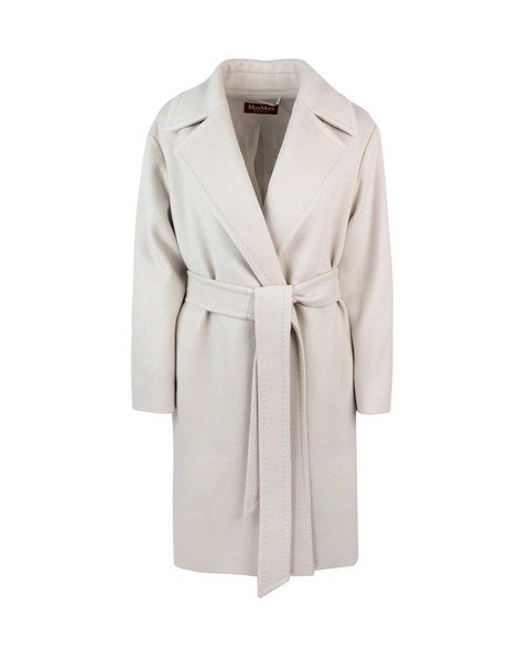 Max Mara Studio Belted Long-Sleeved Coat