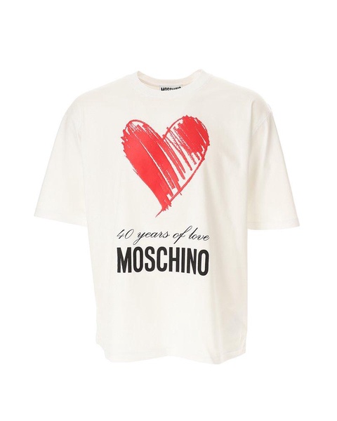 Moschino 40 Years Of Love Crewneck T-Shirt