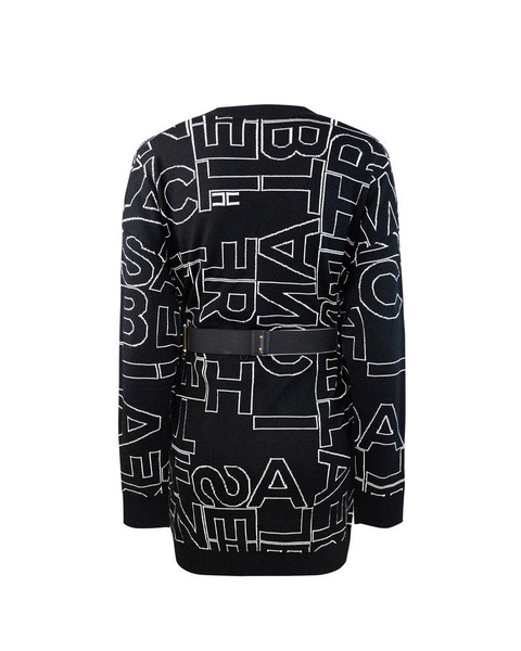 Elisabetta Franchi Lettering Cardigan